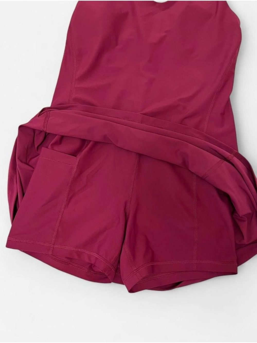 Women’s Athletic Dress Built in shorts Pink Magenta Sports Bra Tennis Golf Small - Picture 3 of 7